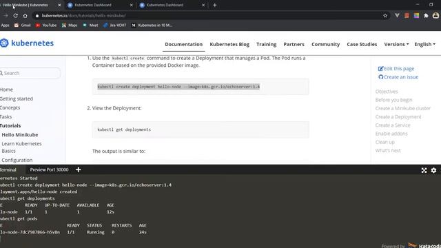 CREATING A SAMPLE DEPLOYMENT ON KUBERNETES смотреть онлайн
