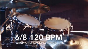120 BPM Drum Only Backing Track In 6/8