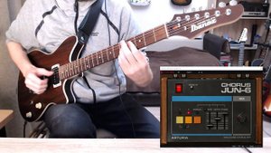 Arturia Chorus Jun-6 with guitar (Ibanez Rc720 - P-Rails - AMT Bricks F-Clean)