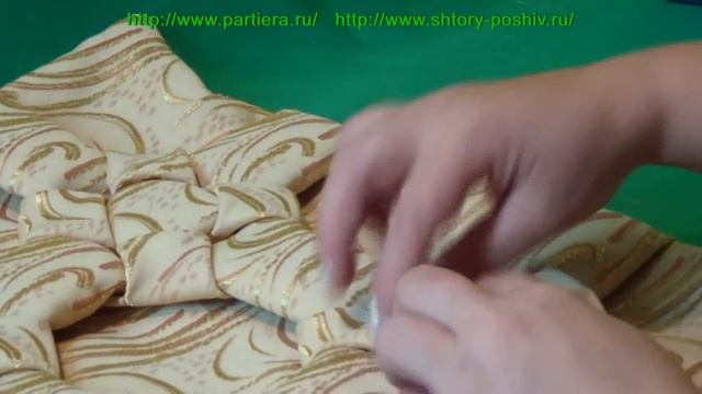 Декоративная подушка буфы, схема Квадраты урок2. смотреть онлайн