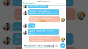 Переписка в Texting Story: Маринетт и Адриан "Признание" #1