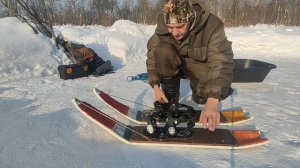 Лыжи - снегоступы "Ярки-1". Торосы, выход за дровами и путешествие длиною в день_часть 1 из 3