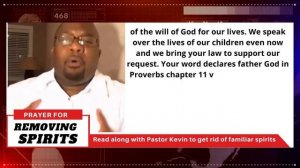 Pray Along: Minister Kevin Ewing Prayer Against Familiar Spirits