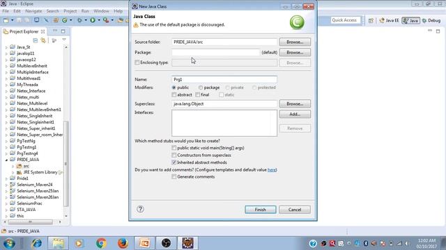 Java Tutorial(Eng) 7 | First program in Java in Eclipse |Pride Academy смотреть онлайн