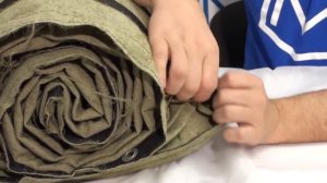 Полог брезентовый огнеупорный с люверсами