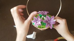 Букет из мыльных цветов в корзине ♥ Упаковка корзины ♥ Мыловарение