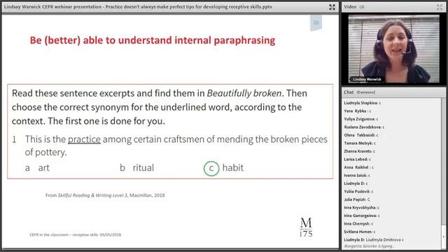 Practice doesn’t always make perfect: tips for developing receptive skills with Lindsay Warwick смотреть онлайн