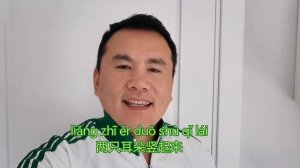 Chinese language. Урок китайского языка. стих. Маленький белый кролик.