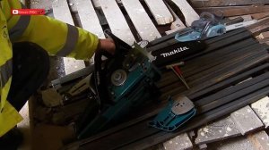 !Замена цепи и шины на бензопилу Makita EA3203S40B!№75