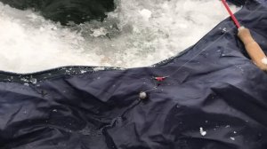 РЫБАЛКА НА ОКЕ. Зимняя рыбалка на течении. ЛОВЛЯ на ПОКАТОК. Плотва и подлещик