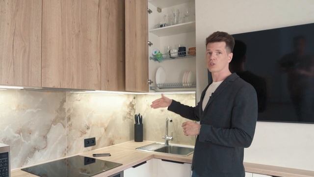 Кухни для квартир застройщика МСК / Обзор светлой кухни в ЖК «Сердце Ростова 2» смотреть онлайн