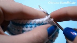 Пинетки крючком для новорожденных .  Мастер класс. Booties crochet DIY