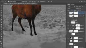 Photoshop Christmas Deer Glow - Photo Manipulation Tutorial