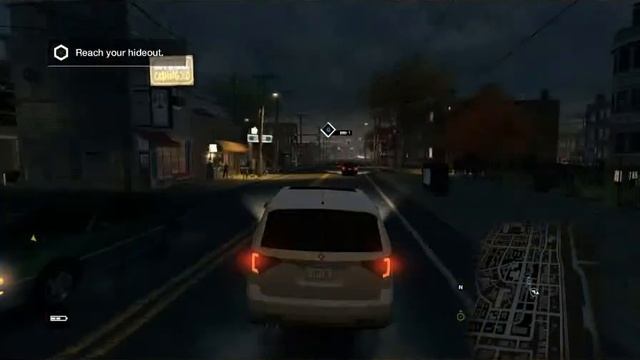 Watch Dogs driving around video test HD (720p) смотреть онлайн