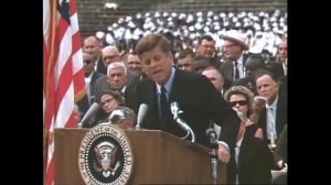 "Why go to the moon?" - John F. Kennedy at Rice University