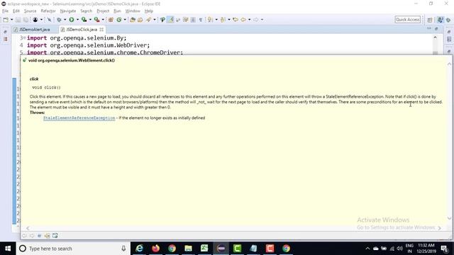 How To Click In Selenium WebDriver Using JavaScriptExecutor