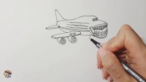 Рисуем Самолёт Пожиратель