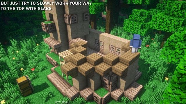 Minecraft: How to Build a Jungle Starter House | Simple Starter House Survival Tutorial