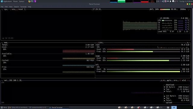 Btop - all in one System monitor for Linux смотреть онлайн