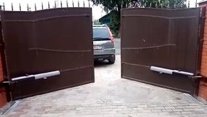 Установка приводов на распашные ворота