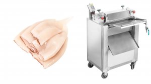 Шкуросъемная машина GB 400 для снятия шкуры кальмара и рыбы