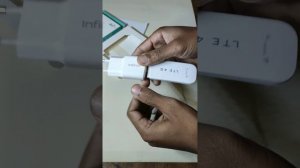 LTE 4G USB modem with wifi hotspot unboxing & setup with charging adaptor