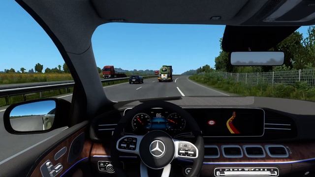Euro Truck Simulator 2 Mode cars model Mercedes AMG смотреть онлайн