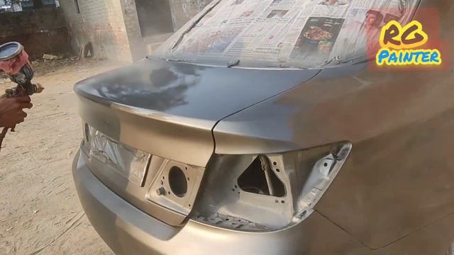 Honda City Car 2k Paint Working @raju_gurpreet_painter_maur4502 #painter смотреть онлайн