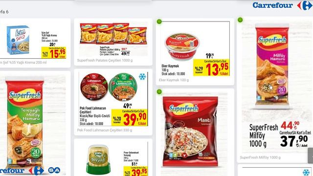 CARREFOURSA 6 EKİM - 19 EKİM AKTÜEL KATALOĞU | GERÇEK RESMİ KATALOG | ET VE SÜT ÜRÜNLERİ