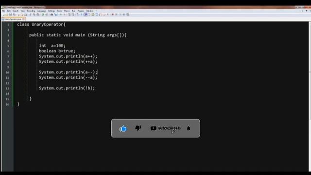 Unary Operators in Java ( Tamil ) смотреть онлайн