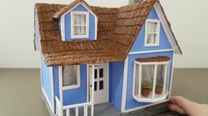 Праздничный домик из картона | DIY