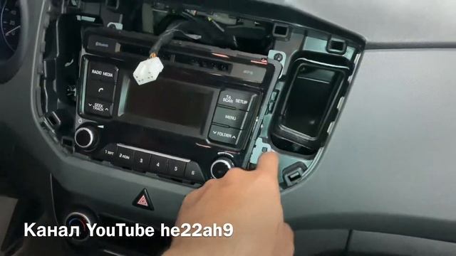 Hyundai Creta, как снять штатную магнитолу + Магнитола Tesla на Android/ how to remove the head uni