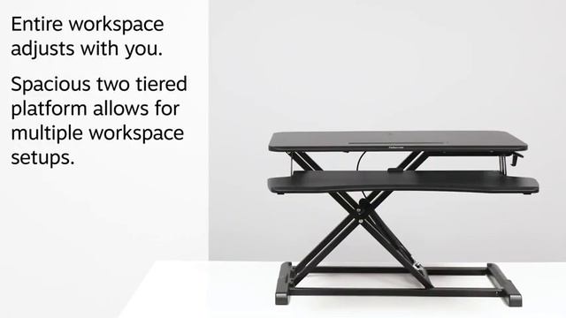 A Gas Spring Adjustable Standing Desk Fellowes Corsivo смотреть онлайн