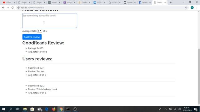 Book Review Web Application смотреть онлайн