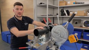 Монтаж канализационных труб Geberit с помощью сварки встык.mp4