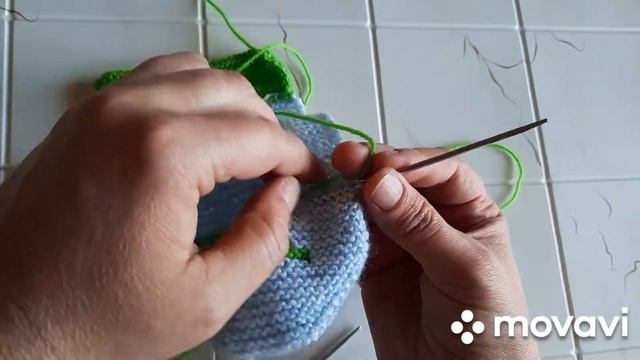 #носкиспицами   Укороченные носочки на двух спицах /Мастер класс - 2 Часть /
