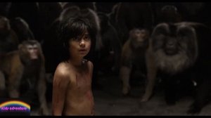 The jungle book movie clip HD/ Monkey scene/ Mowgli meets monkey king Louie