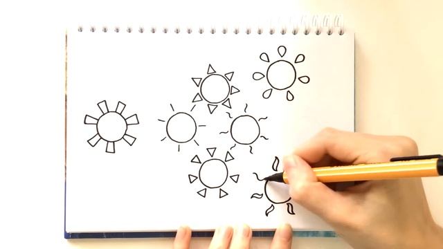 Как нарисовать солнце 10 разными способами? Уроки рисования для детей. Выпуск 5 смотреть онлайн