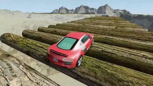 УСТАНОВИЛИ В БРЁВНА МОТОРЫ! КАКАЯ МАШИНА ПРОЕДЕТ ПО БРЁВНАМ КОТОРЫЕ КРУТЯТСЯ? Гоша и Чич.