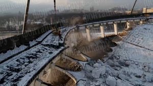 "Фонтанка" сняла момент обрушения СКК