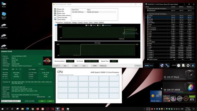 ID Cooling SE 226 XT CPU Cooling Test: Aida64 v6.6