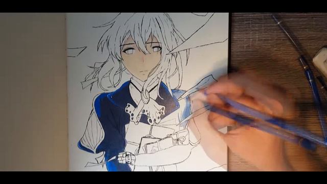 Speed Drawing! Violet Evergarden ep1 смотреть онлайн