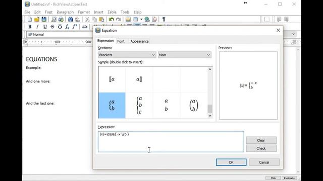 Equation editor in TRichView смотреть онлайн