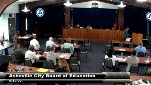 Asheville City Board of Education Work Session - 9/12/22