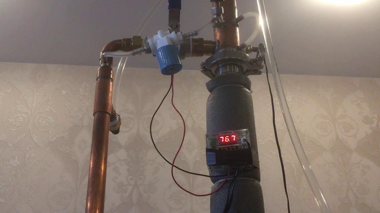 Ректификационная колонна Прима. Работа автоматики старт/стоп.