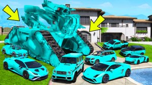 УГНАЛ КУЧУ БРИЛЛИАНТОВЫХ ЧИТ ТАЧЕК И РОБОТА ЗА 180 СЕКУНД! БИТВА ВОРОВ В ГТА 5!