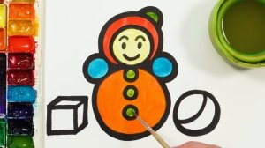 Рисуем фломастерами. Простой милый рисунок. Рисование для детейм