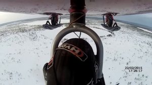 Автожир "cavalon" на лыжах.