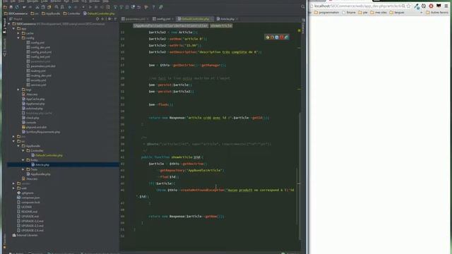 Symfony - 010   Récupérer les données d'une base de données avec Symfony et Doctrine
