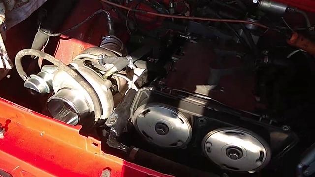 ЗАЗ-968М запуск двигателя ВАЗ 21124 турбо(GT-28) смотреть онлайн